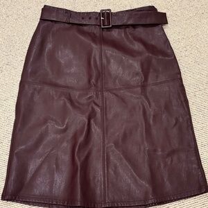 Ann Taylor Factory Leather Skirt